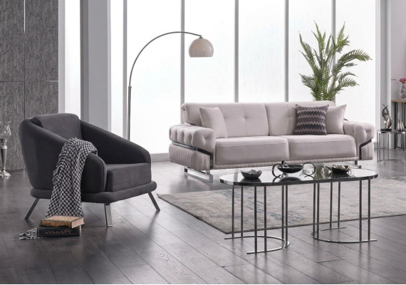 Woonkamerbankstel driezits fauteuil luxe bankstel set 3 + 1 zits