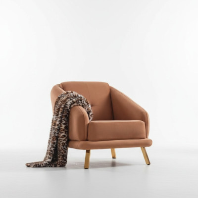 Designer fauteuil woonkamer luxe zitkussen textiel meubels modern fauteuil nieuw