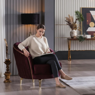 Moderne fauteuil Ontwerper stoel bekledingstof Textiel meubels Woonkamermeubels