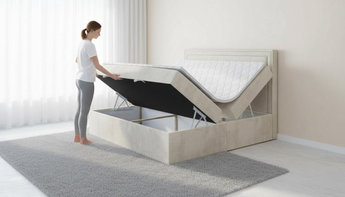 Modern bedbekleding ontwerp luxe dubbele meubels slaapkamer boxspringbed meubels