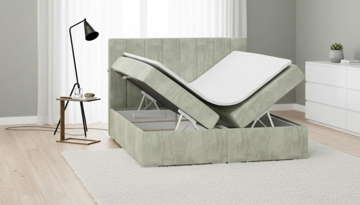 Luxe bed gestoffeerde meubels slaapkamer boxspringbed design tweepersoonsbed nieuw