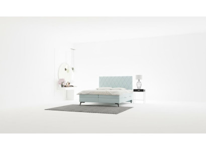 Slaapkamer Bed Luxe Meubels Bekleding Stof Modern Ontwerp Boxspringbed