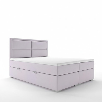 Luxe slaapkamer bed dubbel gestoffeerd modern design meubilair boxspringbed