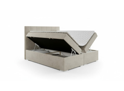 Bed Luxe Slaapkamer Tweepersoonsbed Textiel Bekleding Ontwerp Meubels Boxspringbed