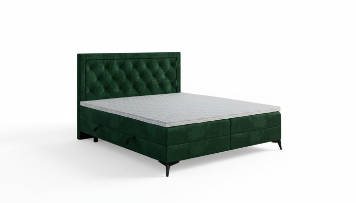 Luxe gestoffeerd boxspringbed tweepersoons gestoffeerd stoffen design bed meubels