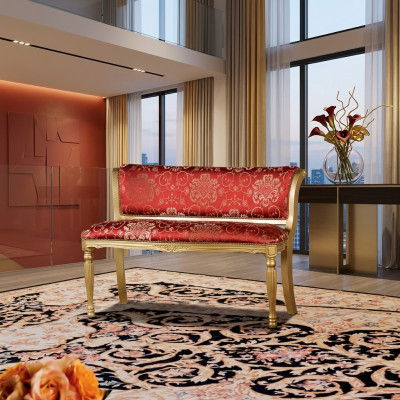 Bankstel bekleding stof zitstijl Klassieke designer woonkamer meubels