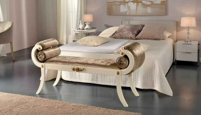 Klassieke Beige Gestoffeerde Bank Zitbanken Zitmeubelen Designer Houten Meubels