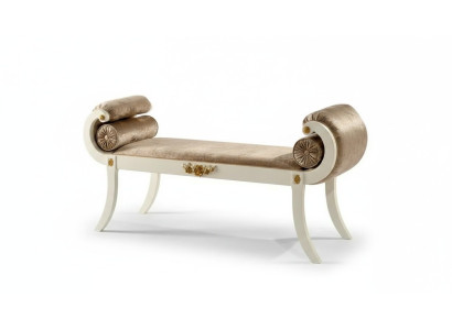 Klassieke Beige Gestoffeerde Bank Zitbanken Zitmeubelen Designer Houten Meubels