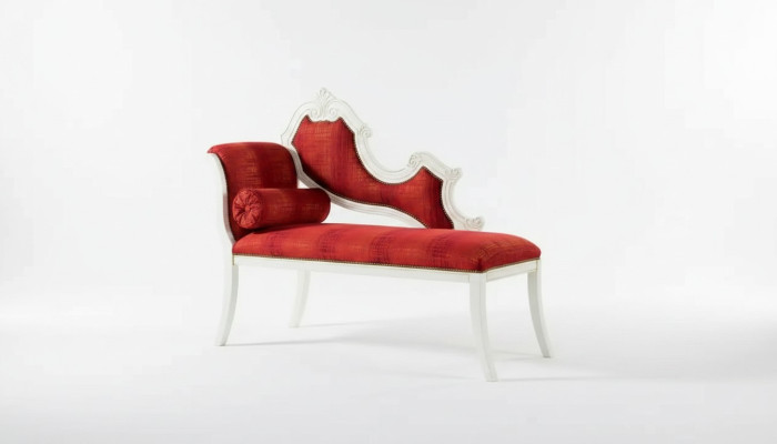 Rode chaise longue Klassieke meubels Woonkamermeubels Designer ligbed