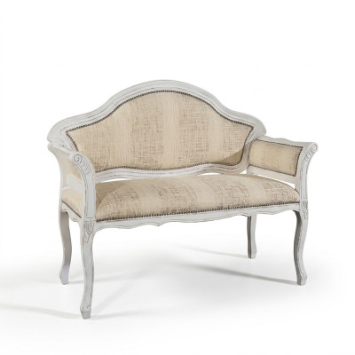 Beige Klassieke gestoffeerde bank Designer Woonkamer Zitmeubelen Nieuw Luxe