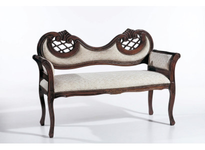 Woonkamer luxe bank gestoffeerd textiel zitmeubilair gestoffeerde bank