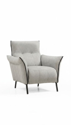 Fauteuil Ontwerp Bekleding Stof Meubels Luxe Woonkamer Modern Gestoffeerde Fauteuil Nieuw