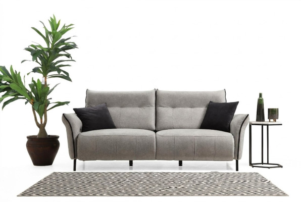 Luxe driezits bank bank designer modern gestoffeerd textiel nieuw meubilair