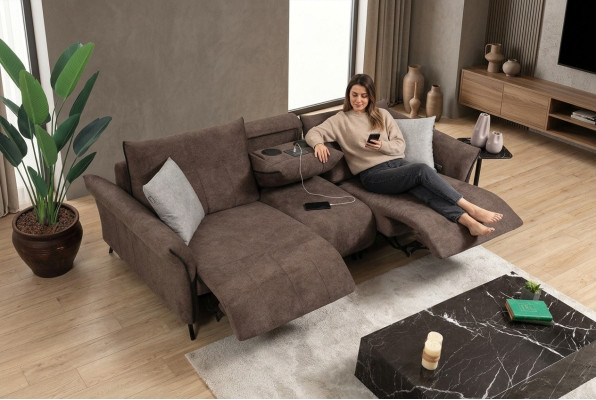 Luxe bank bank woonkamer vierzits gestoffeerde bank Modern Designer Nieuw