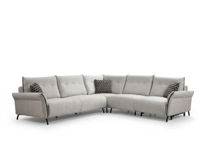 Woonkamerbank L-vormig Modern Ontwerp Textiel Stof Luxe Bank Meubels
