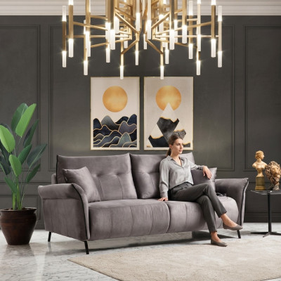 Bank Bank Woonkamer Driezitsbank Gestoffeerde Bank Luxe Design Meubels Modern Textiel