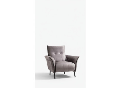 Ontwerper fauteuil Woonkamer meubels Modern luxe fauteuil Grijs gestoffeerd textiel