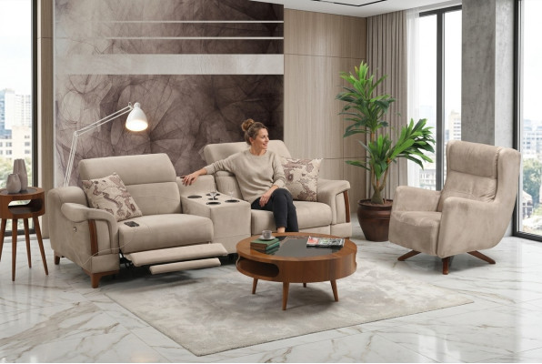 Bankstel Moderne Bankstel Nieuwe Meubels Woonkamer Ontwerper Bekleding Textiel