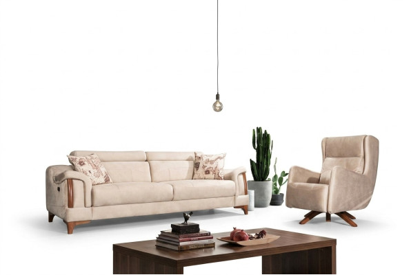 Sofa set woonkamer set éénpersoons modern drienpersoons bank bank nieuw