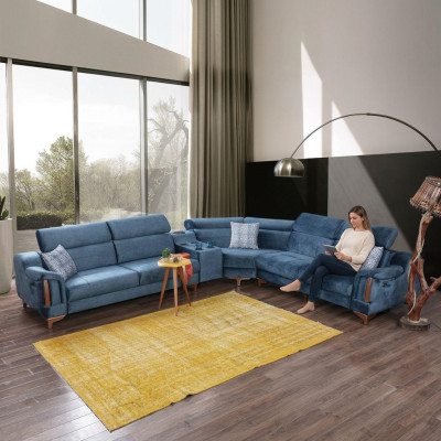 Woonkamer hoekbank L-vormbank Moderne designmeubels Textiel