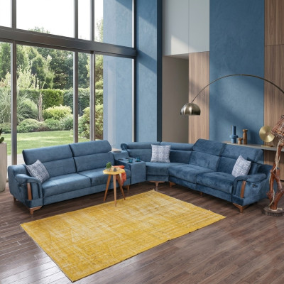 Woonkamer hoekbank L-vormbank Moderne designmeubels Textiel