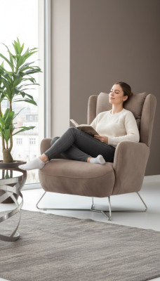 Luxe zitmeubels woonkamer fauteuil ontwerper modern textiel meubels bekleding stof