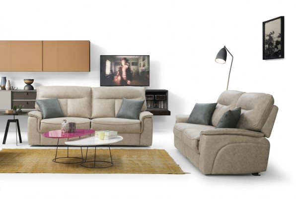 Compleet set 2-delige driezitsbank bankstel modern design woonkamer