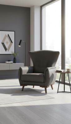 Moderne fauteuil luxe woonkamer meubels Grijs zit design meubels