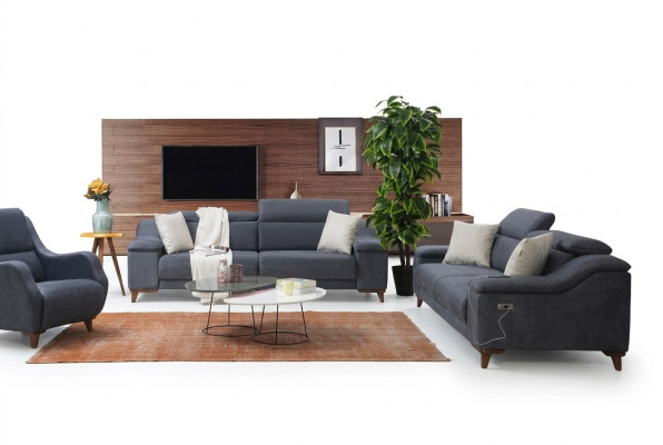Ontwerp driezitsbank bank gestoffeerd modern woonkamer textielbank nieuw meubilair