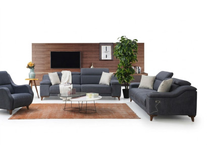 Ontwerp driezitsbank bank gestoffeerd modern woonkamer textielbank nieuw meubilair