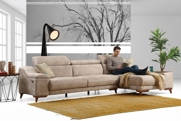 Ontwerp hoekbank L-vorm woonkamer bank moderne woonkamer nieuwe meubels