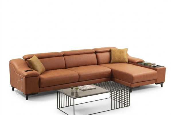 Woonkamer hoekbank Modern L-vorm Bank Bank Samenstelling Bekleding Nieuw