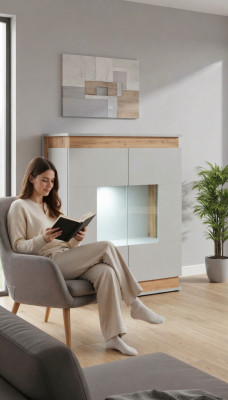 Moderne vitrine woonkamer wandmeubels kasten luxe houten meubels nieuw