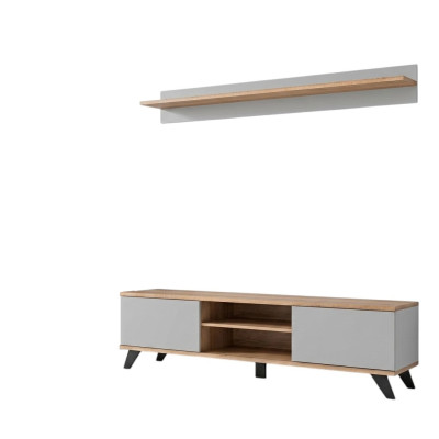 Woonkamer luxe set tv-standaard modern rek meubilair hout ontwerper