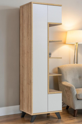 Witte boekenkast woonkamer luxe boekenkast meubels plank hout ontwerp