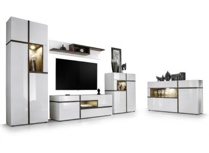 Set 5-delige woonkamer tv-standaard kast woonkamer wanden hout modern meubels nieuw