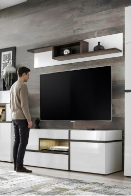 Woonkamer woonwand tv-standaard rek luxe design set modern meubilair nieuw  translated to Dutch is:  Woonkamer woonwand tv-standaard opbergrek luxe design set moderne meubels nieuw