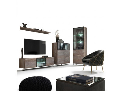 Modern woonkamerset TV-standaard ontwerp meubilair vitrine nieuw houten meubels.
