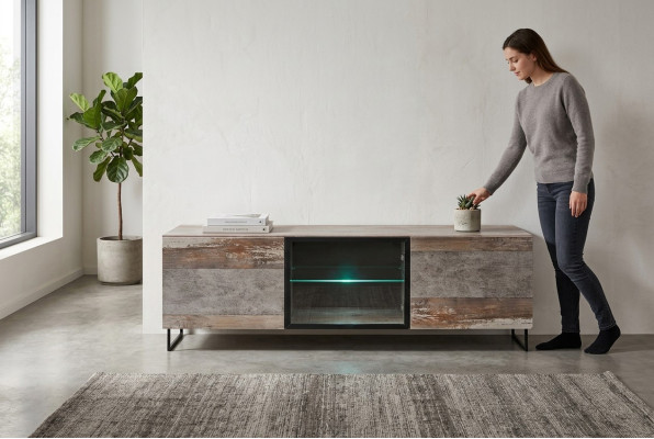 Luxe tv-standaard Modern design Inrichting Woonkamer Houten meubels Nieuw