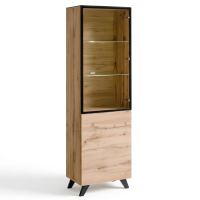 Woonkamer Luxe Vitrine Kast Hout Modern Meubilair Designer Inrichting
