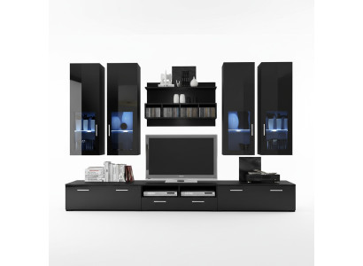 Complete woonwand Modern Design Woonkamer Inrichting Rekken TV-standaard