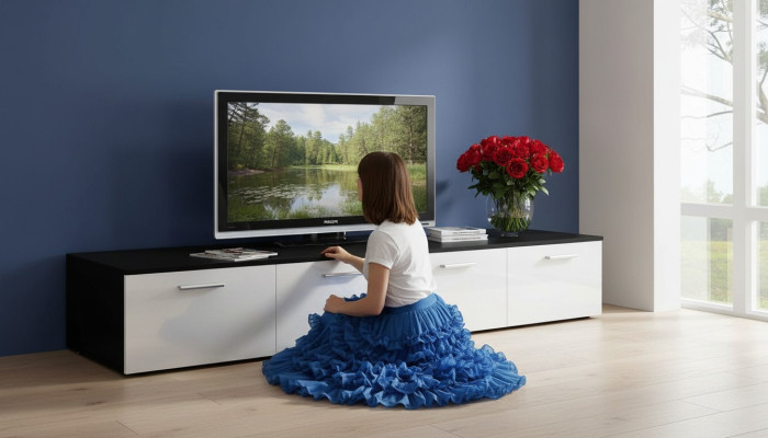 TV-standaard RTV Lowboard designer hout meubilair modern woonkamer
