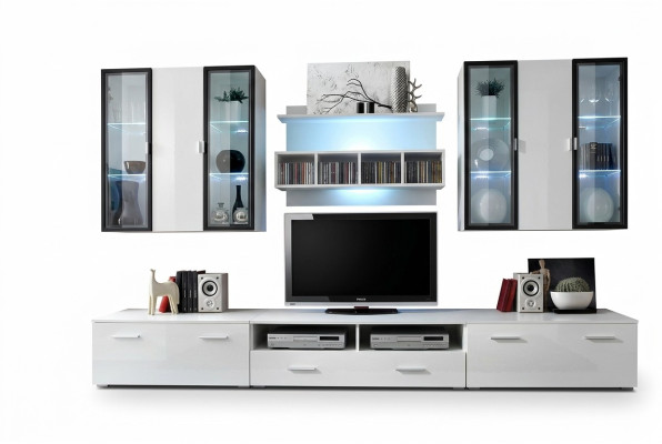 Wandmeubel ontwerper TV-standaard Woonkamer inrichting Hout Modern Meubilair