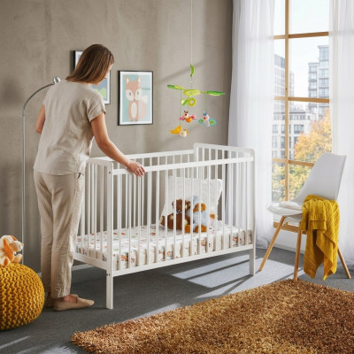 Babybed Slaapkamer Kinderbed Meubels Kinderkamer Ontwerper wit Meubels Nieuw
