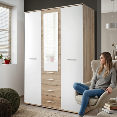 Kledingkast Ontwerp Luxe Kast Modern Stijl Slaapkamer Inrichting Hout