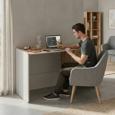 Luxe bureau Ontwerptafel Slaapkamer Nieuwe inrichting Stijl Moderne hout