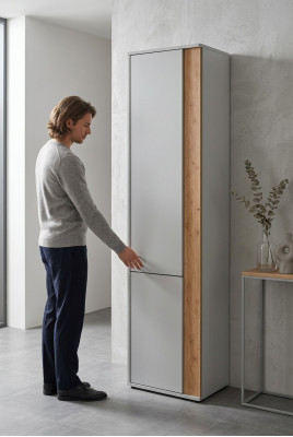Witte kledingkast slaapkamer hout meubels kast moderne stijl ontwerper nieuw