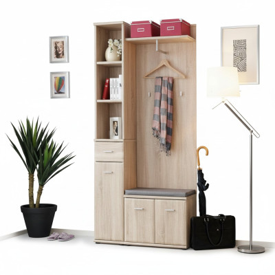 Gangkapstok Kast Kledingrek Hout Modern Meubilair Garderobe Hal