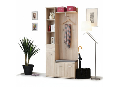 Gangkapstok Kast Kledingrek Hout Modern Meubilair Garderobe Hal