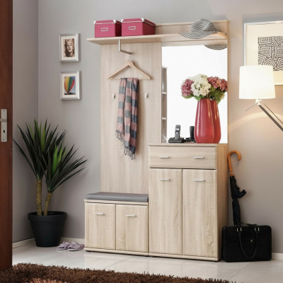 Ontwerp Moderne gangkapstok Luxe kledingstandaard Meubels Hout Hal Nieuw